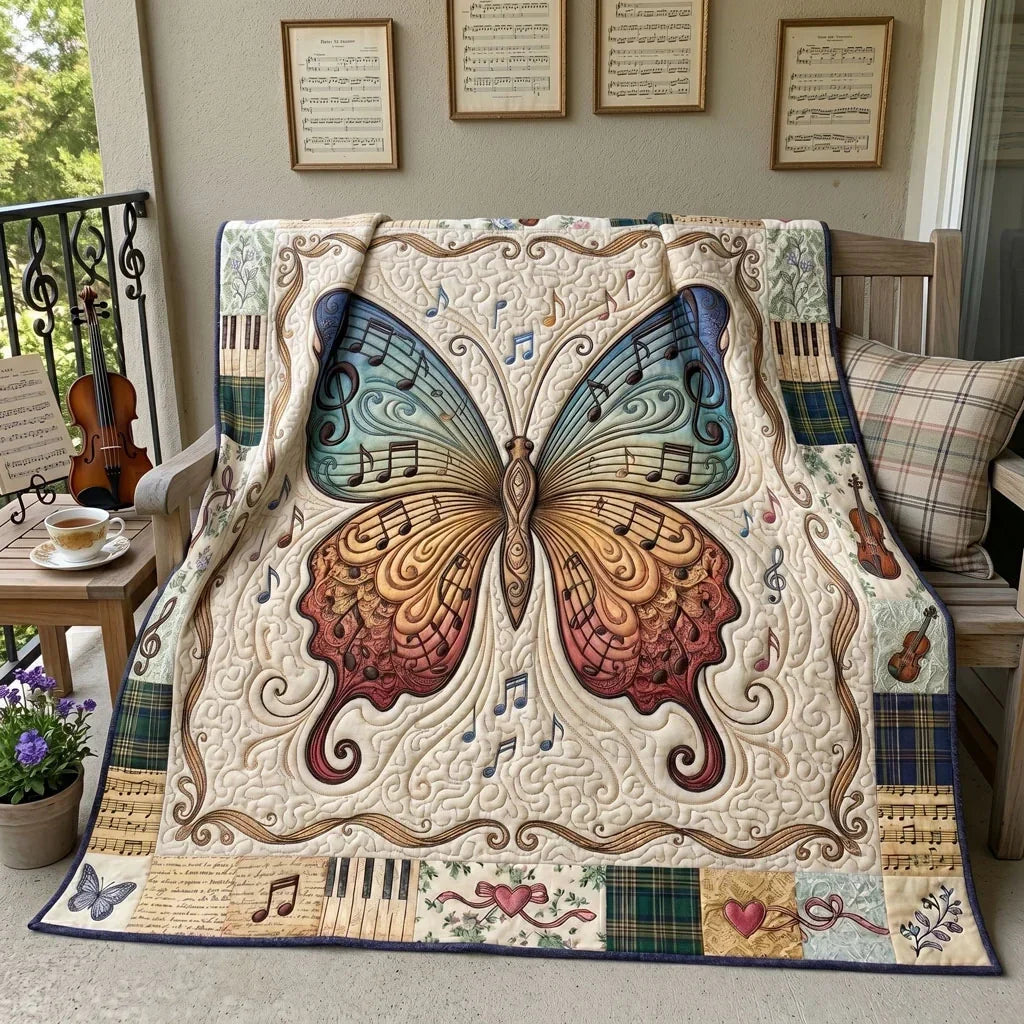 Harmony Wings Butterfly Quilt Blanket