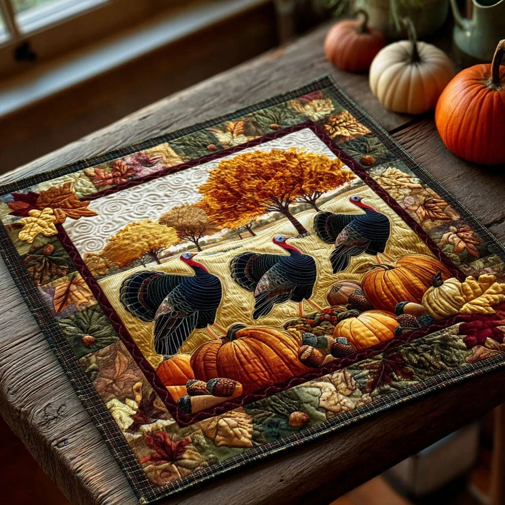 Harvest Walk Quilted Table Topper