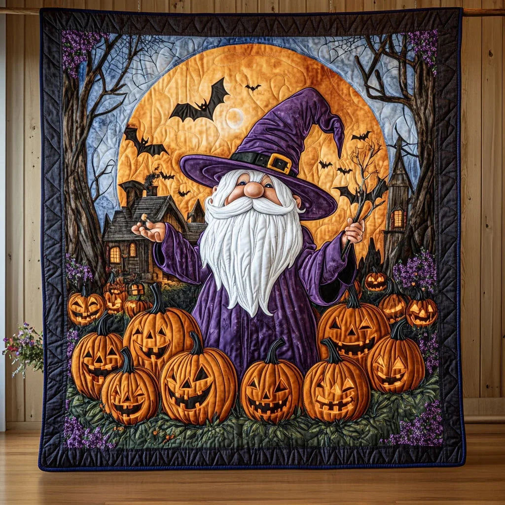Haunted Gnome Quilt Blanket