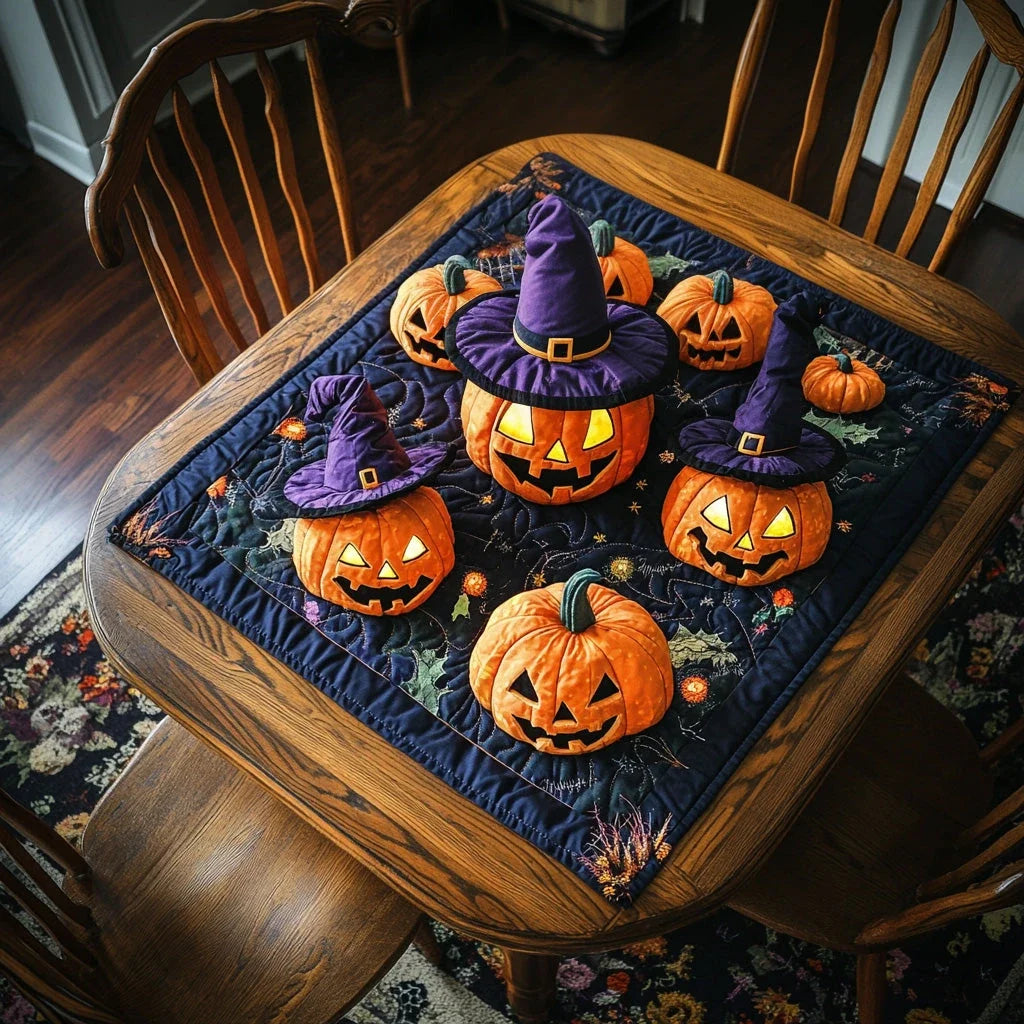 Haunted Harvest Quilted Table Topper
