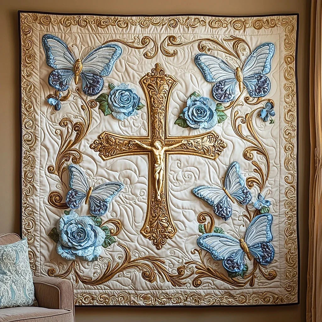 Healing Butterfly Quilt Blanket