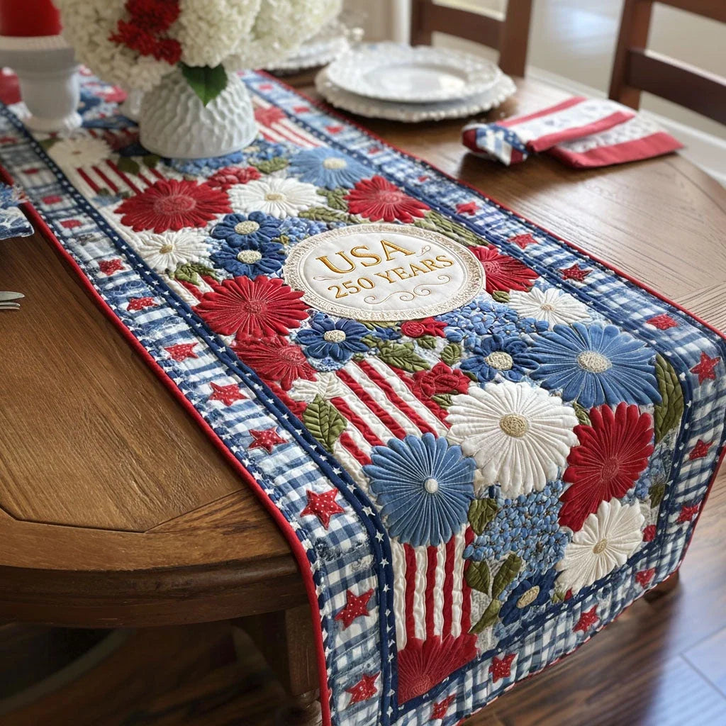 Hearthside Heritage Quilted Table Runner