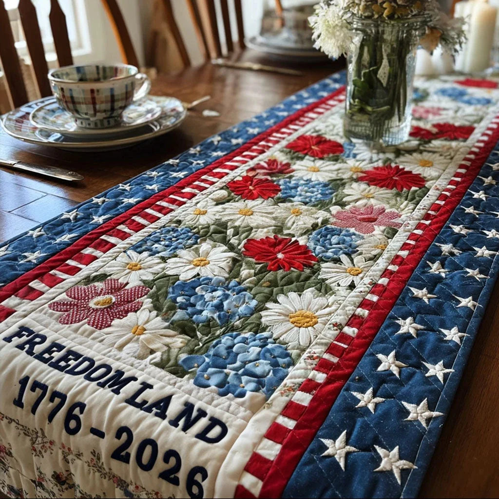 Historical Harmony Quilted Table Runner