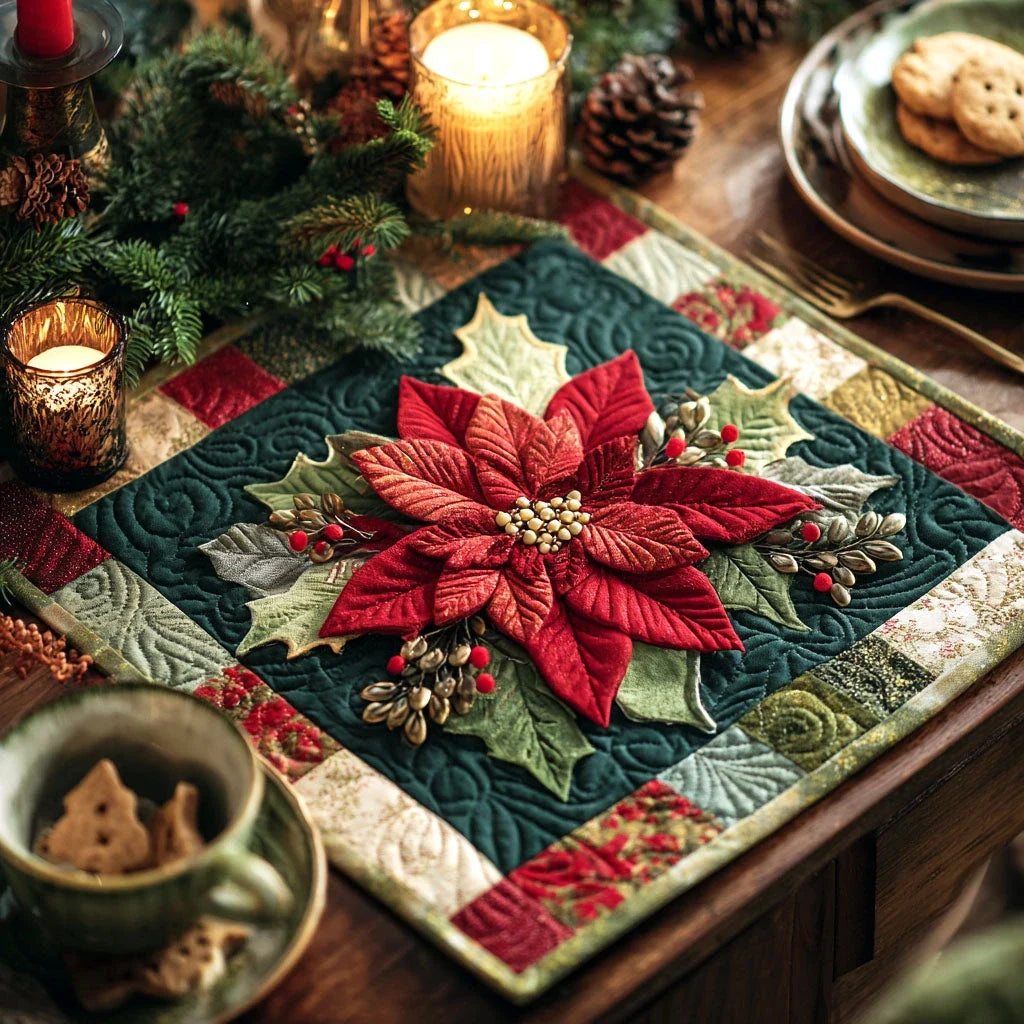 Holiday Blossom Table Topper
