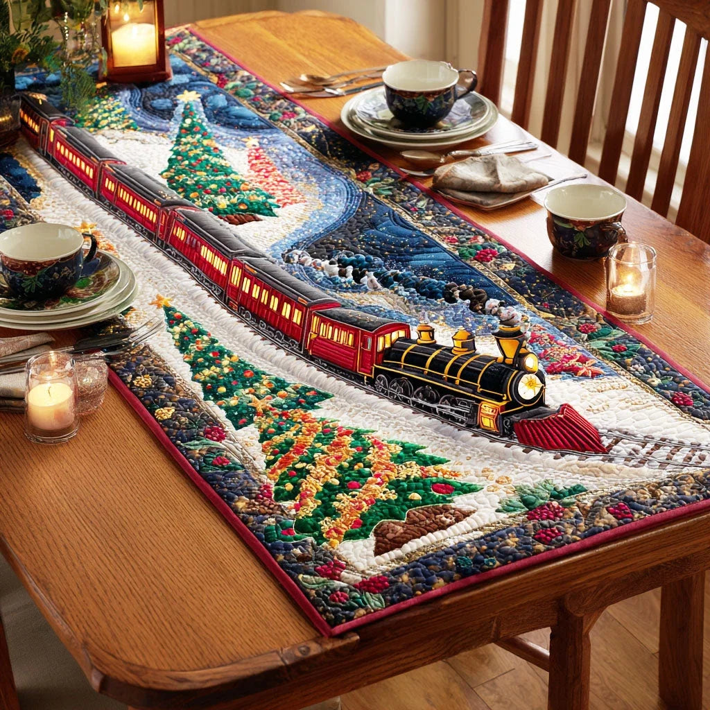 Holiday Express Quilted Table Runner