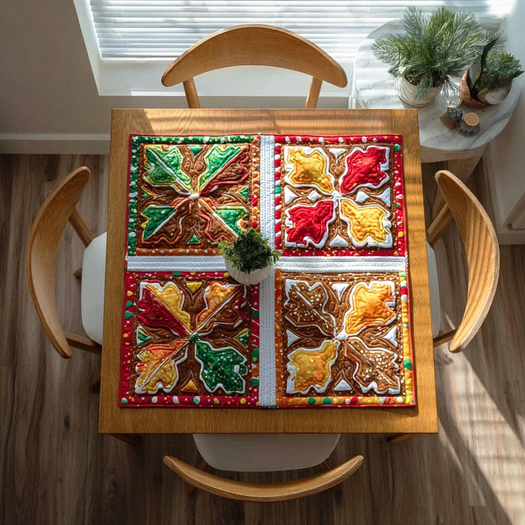 Holiday Glow Quilted Table Topper