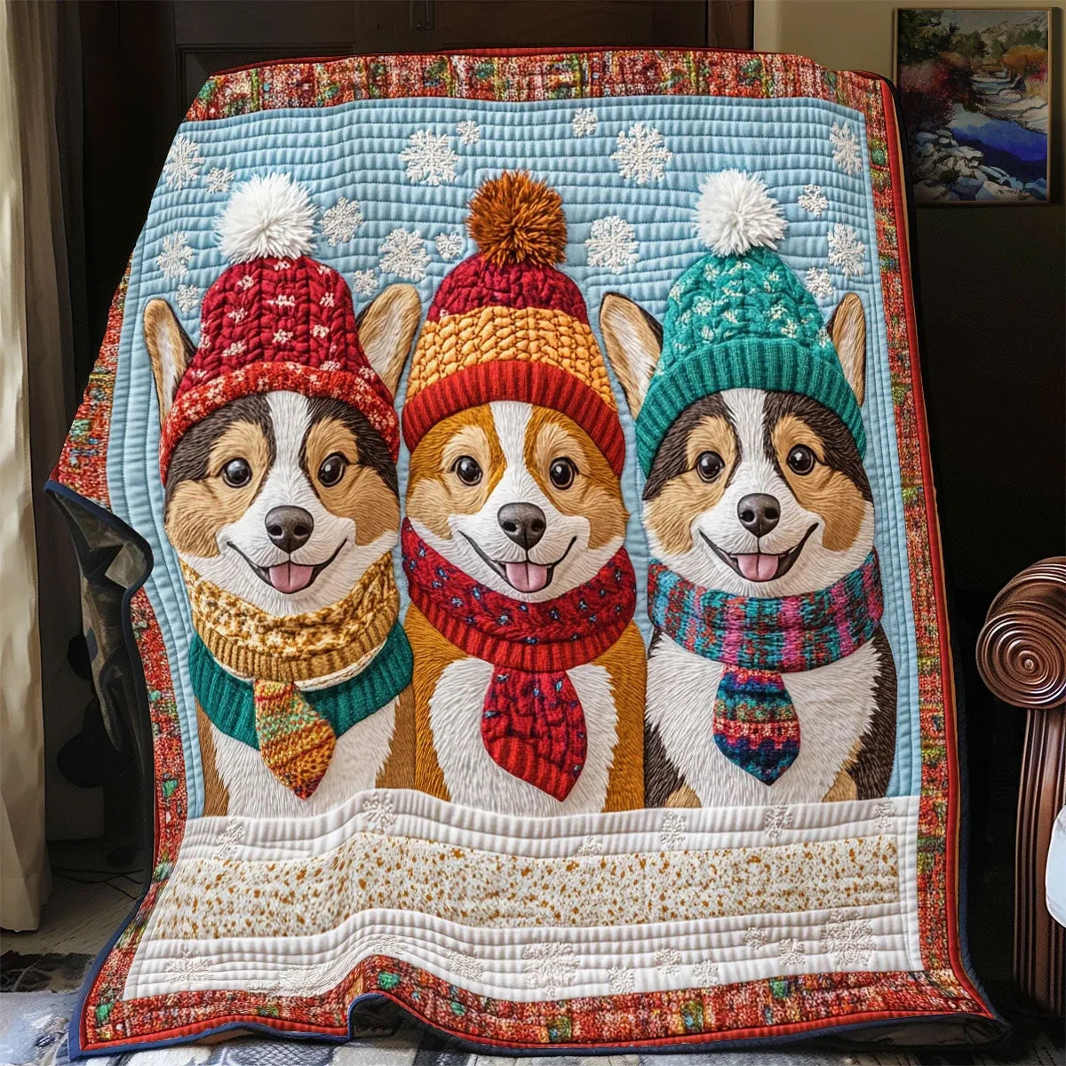 Holiday Winter Quilt Blanket