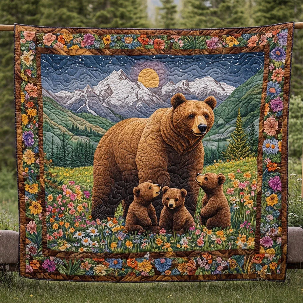 Home Beneath The Peaks Quilt Blanket
