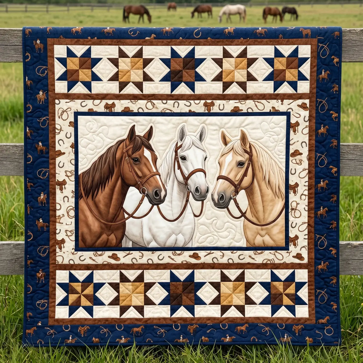 Horse Quilt Blanket