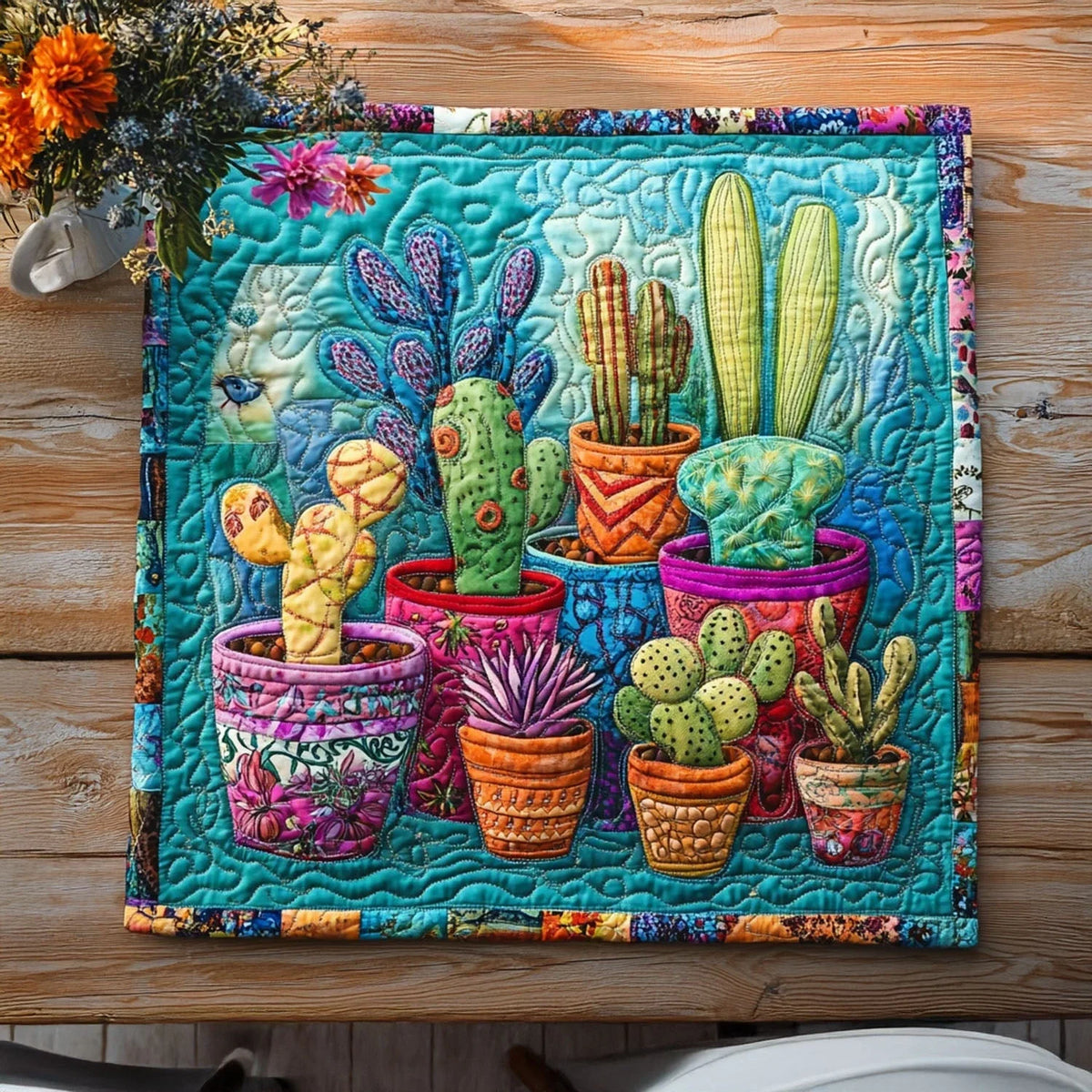 Hug Me Not Quilted Table Topper