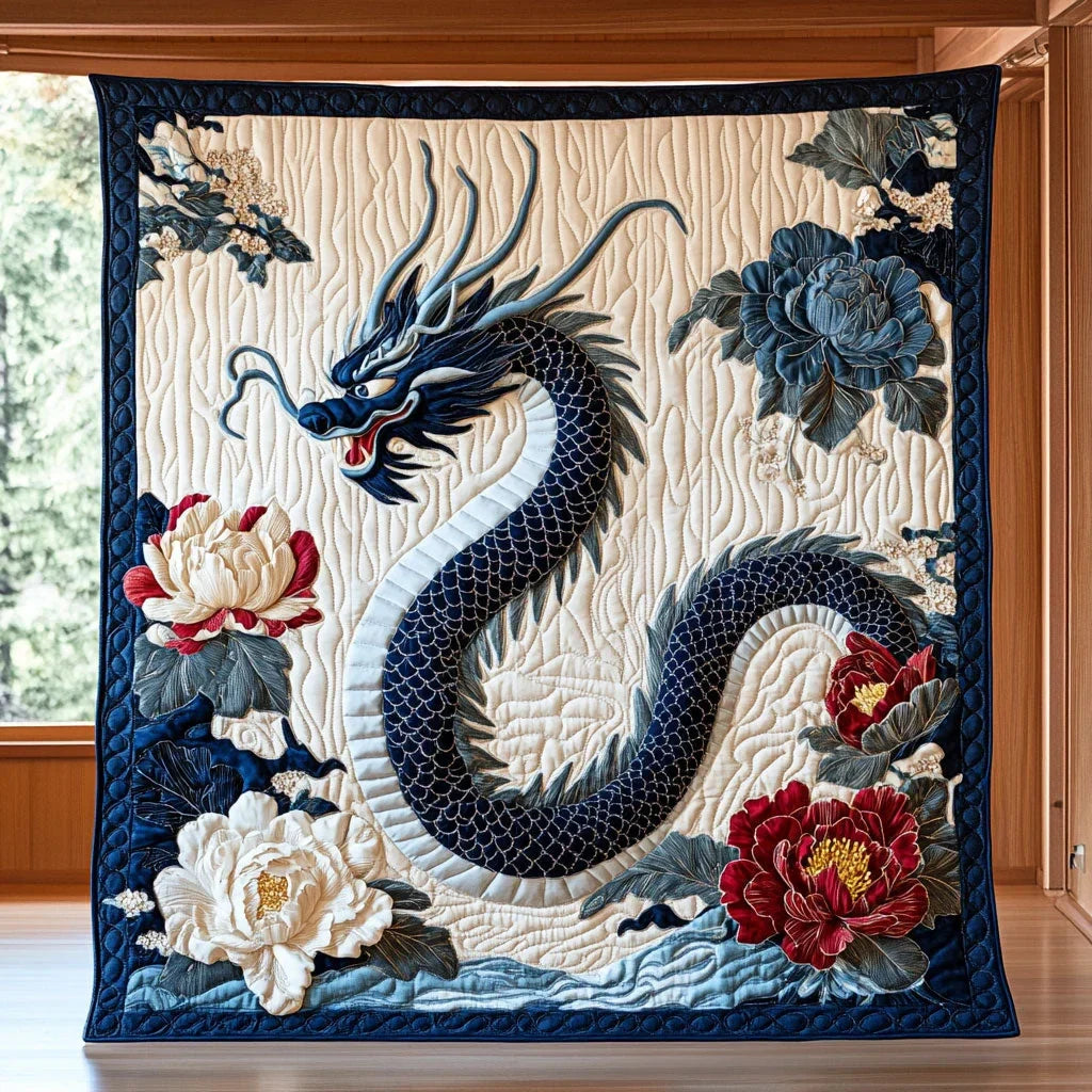 Imperial Dragon Quilt Blanket