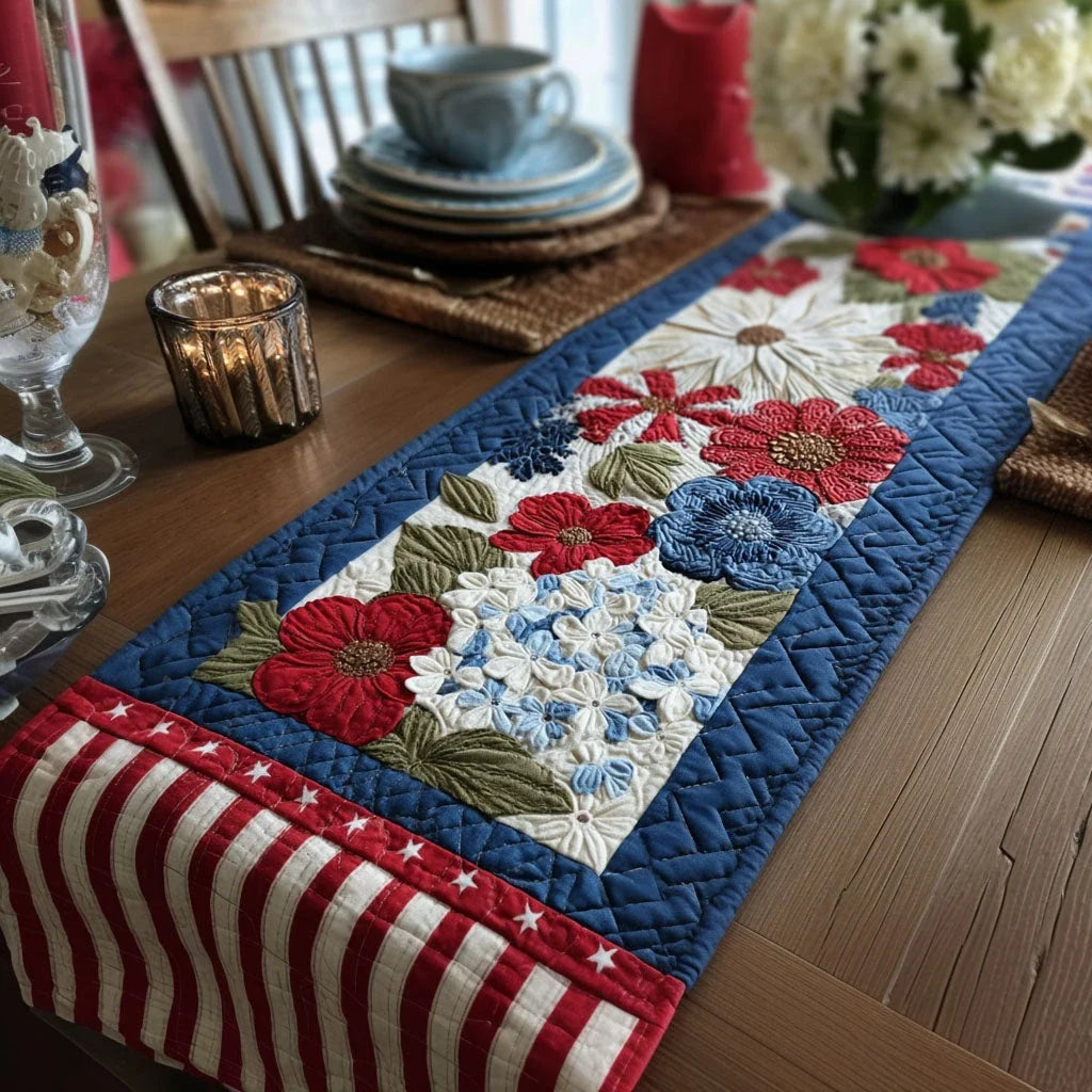 Independence Festoon Quilted Table Runner