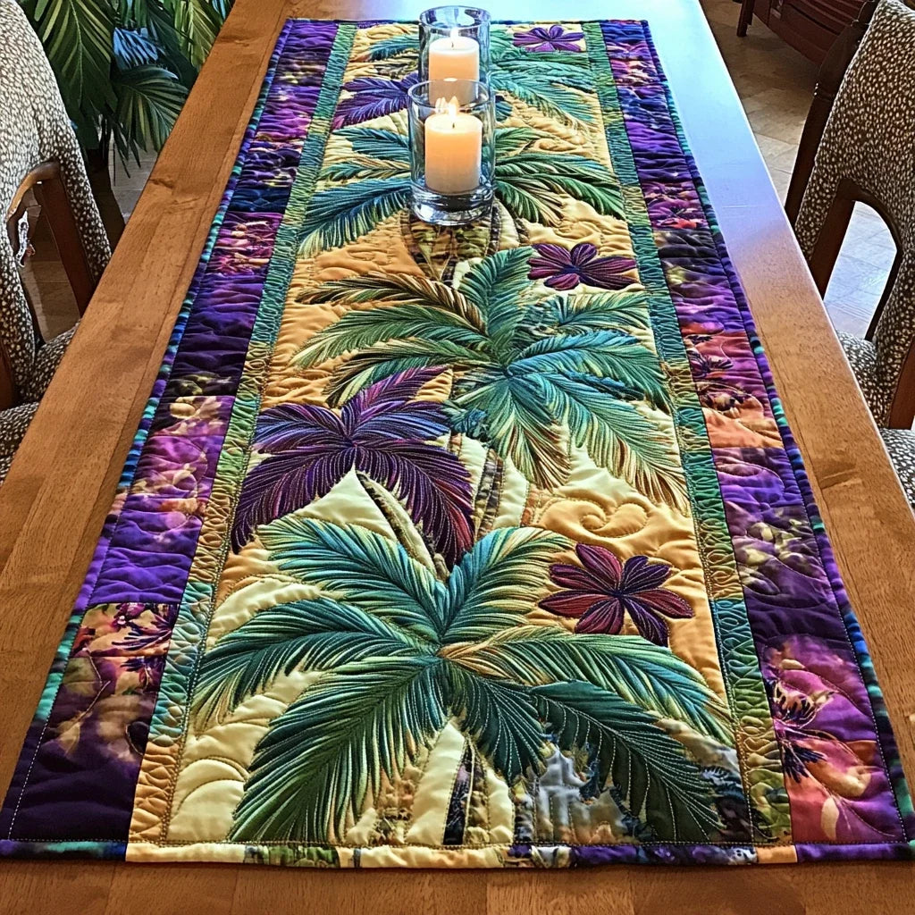 Island Glow Quilted Table Runner