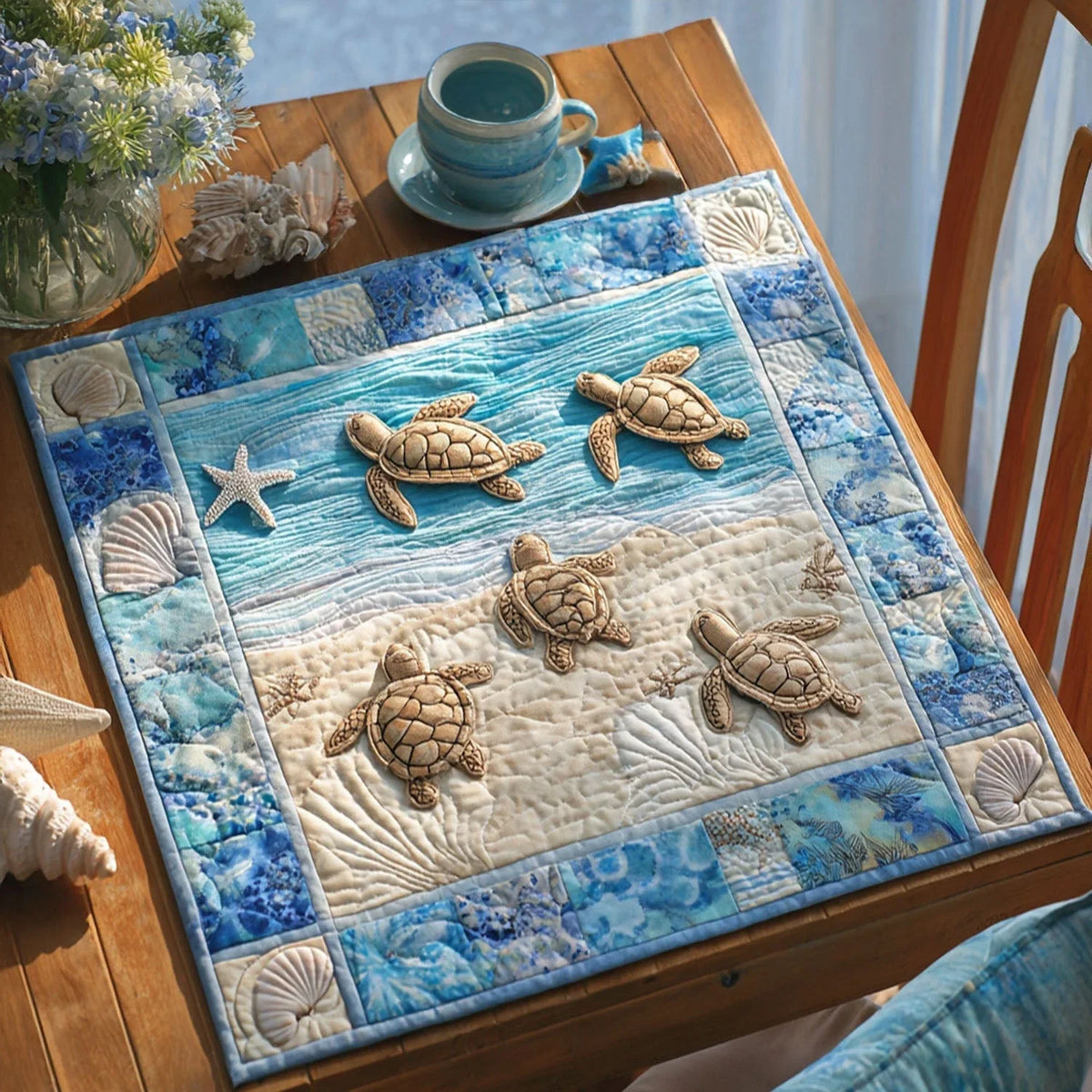 Island Guardian Quilted Table Topper