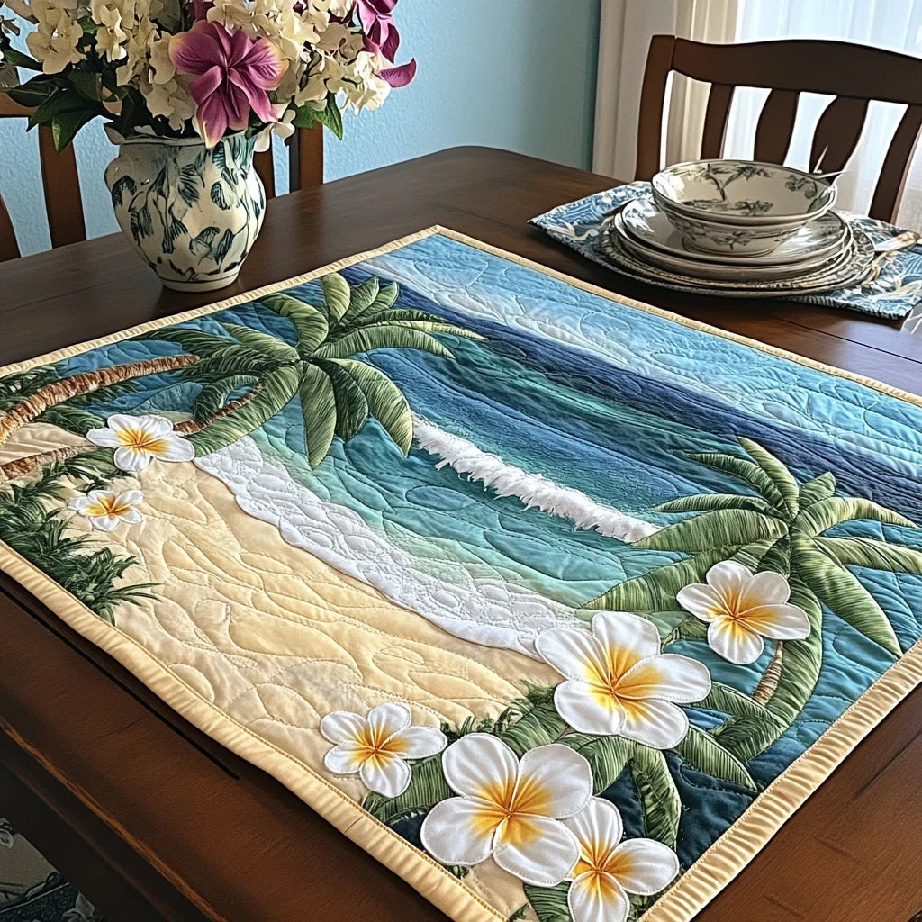 Island Mood Quilted Table Topper
