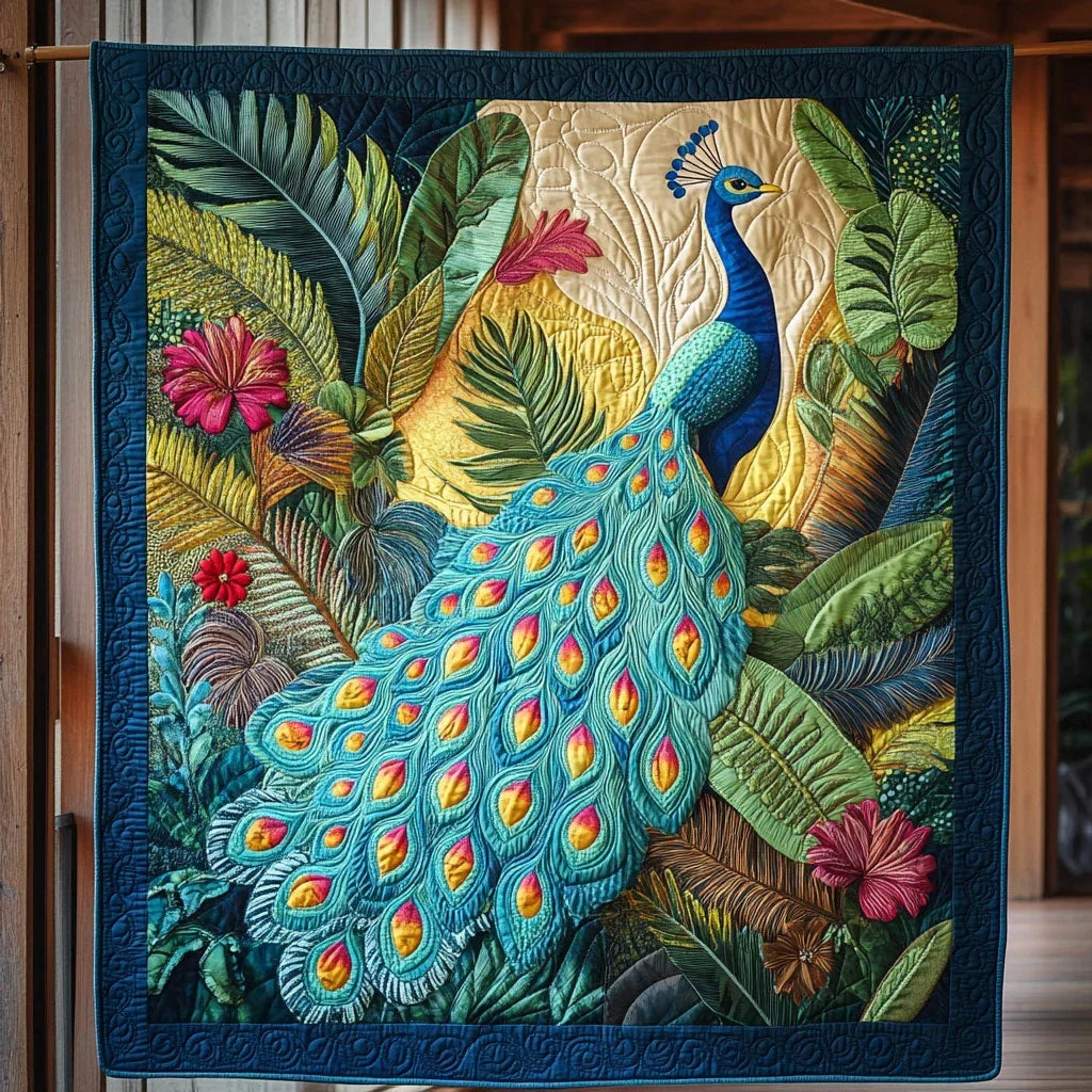 Jungle Plume Quilt Blanket