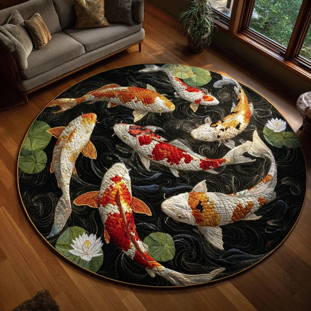 Koi Eternal Grace Quilted Round Mat