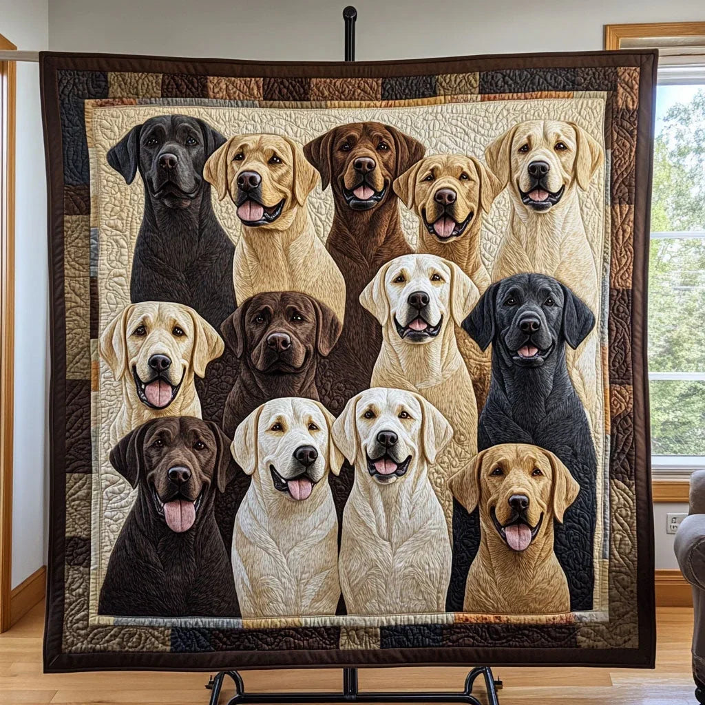 Labrador Charm Quilt Blanket