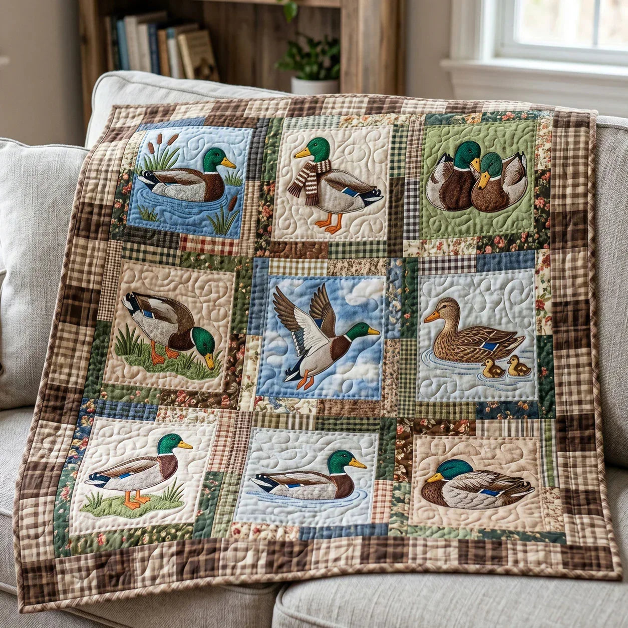 Lake Wings Quilt Blanket - Quilted Blanket by Wild and Way