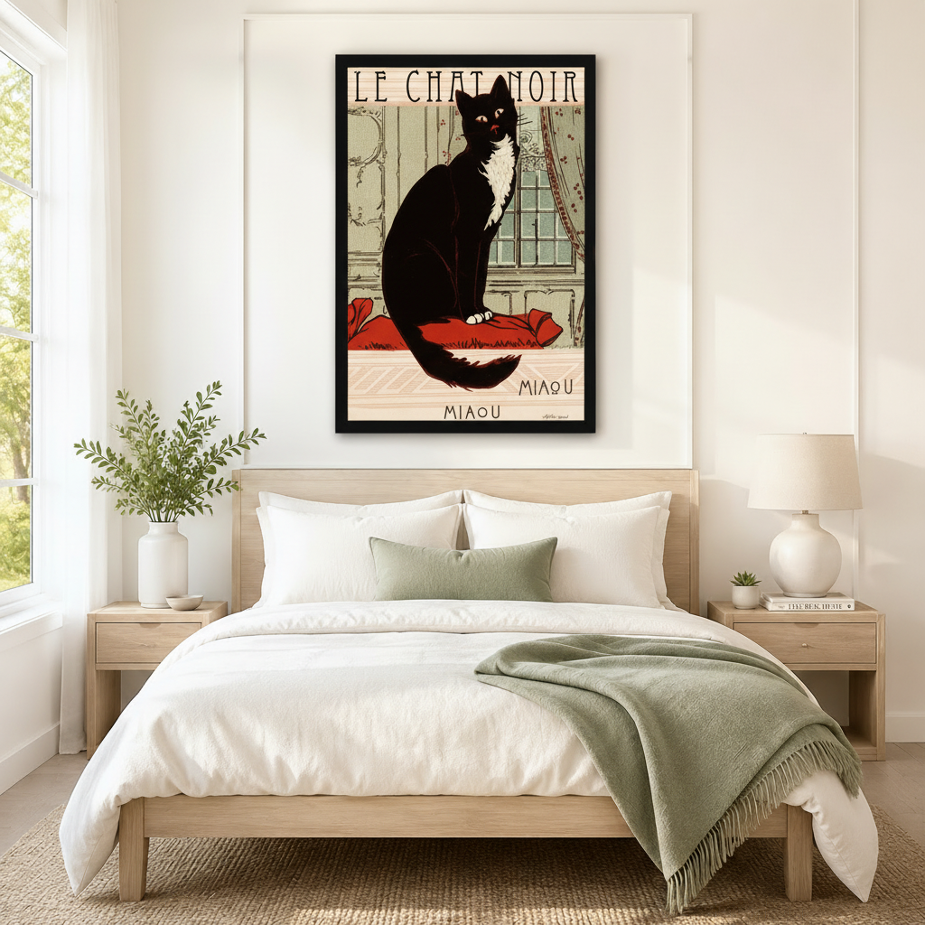 Le Chat Noir French Vintage Canvas Wall Art