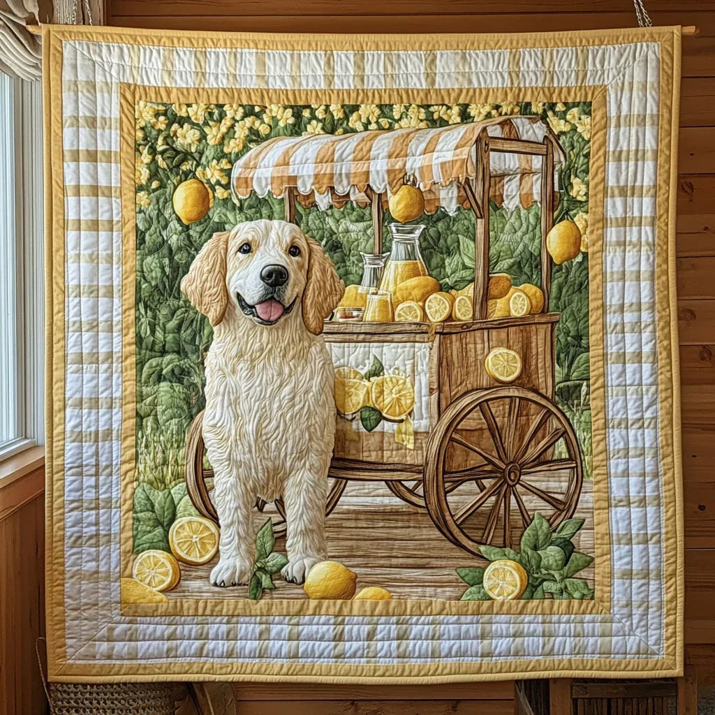 Lemon Stall Seller Quilt Blanket