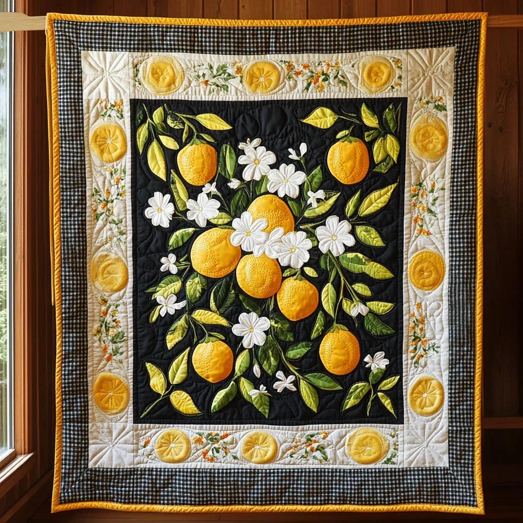 Lemon Time Quilt Blanket