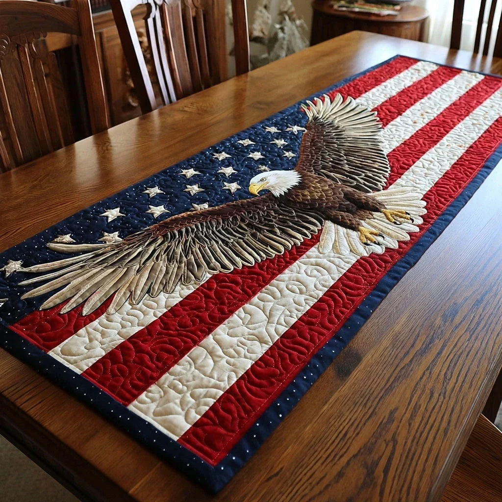 Liberty Eagle Quilted Table Runner