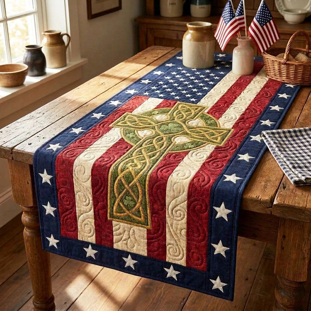 Liberty Faith Quilted Table Runner