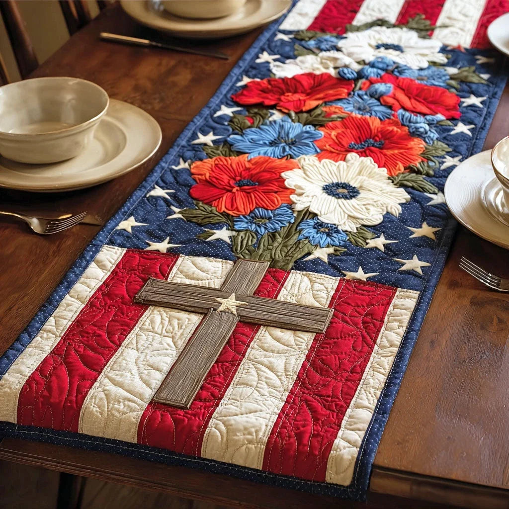 Liberty Floral Quilted Table Runner