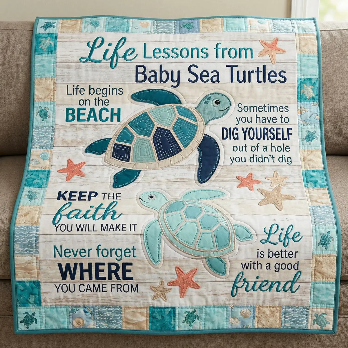 Life Lessons Quilt Blanket