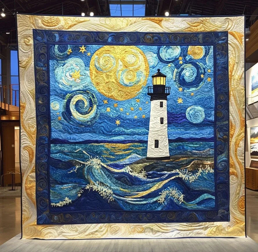 Lighthouse Ocean Quilt Blanket