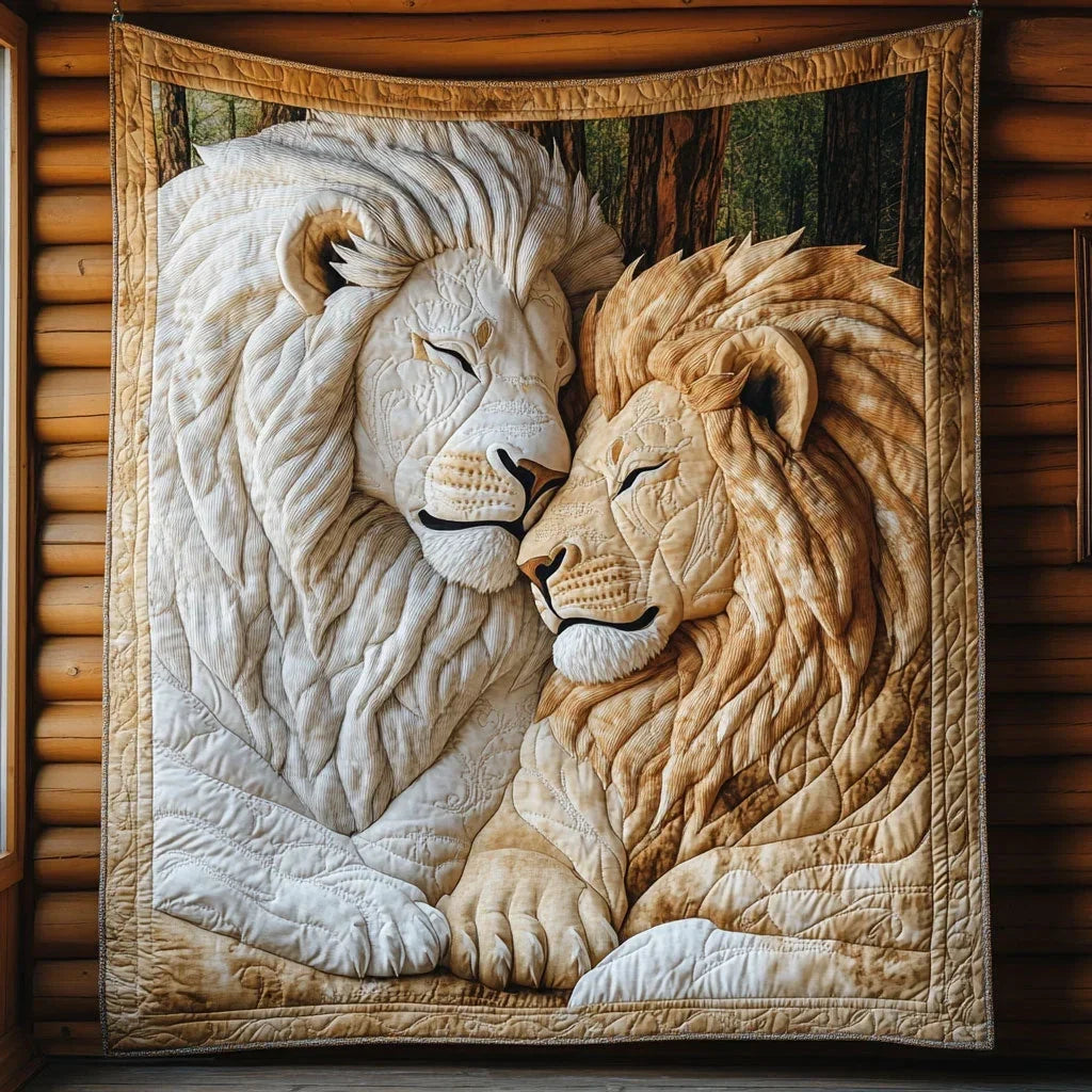Lion Cuddle Quilt Blanket
