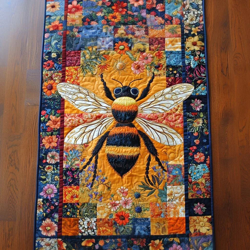 Little Bee Quilted Table Runner