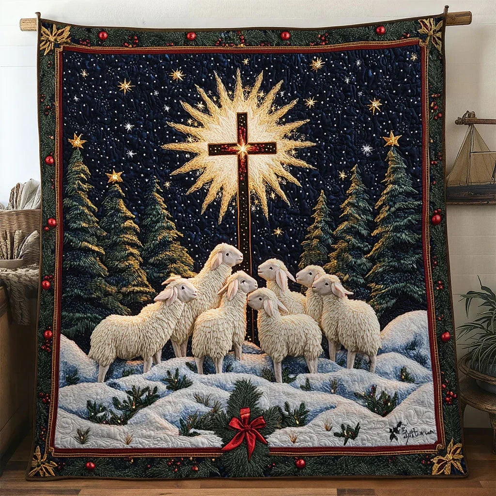 Little Lamb Sheep Quilt Blanket