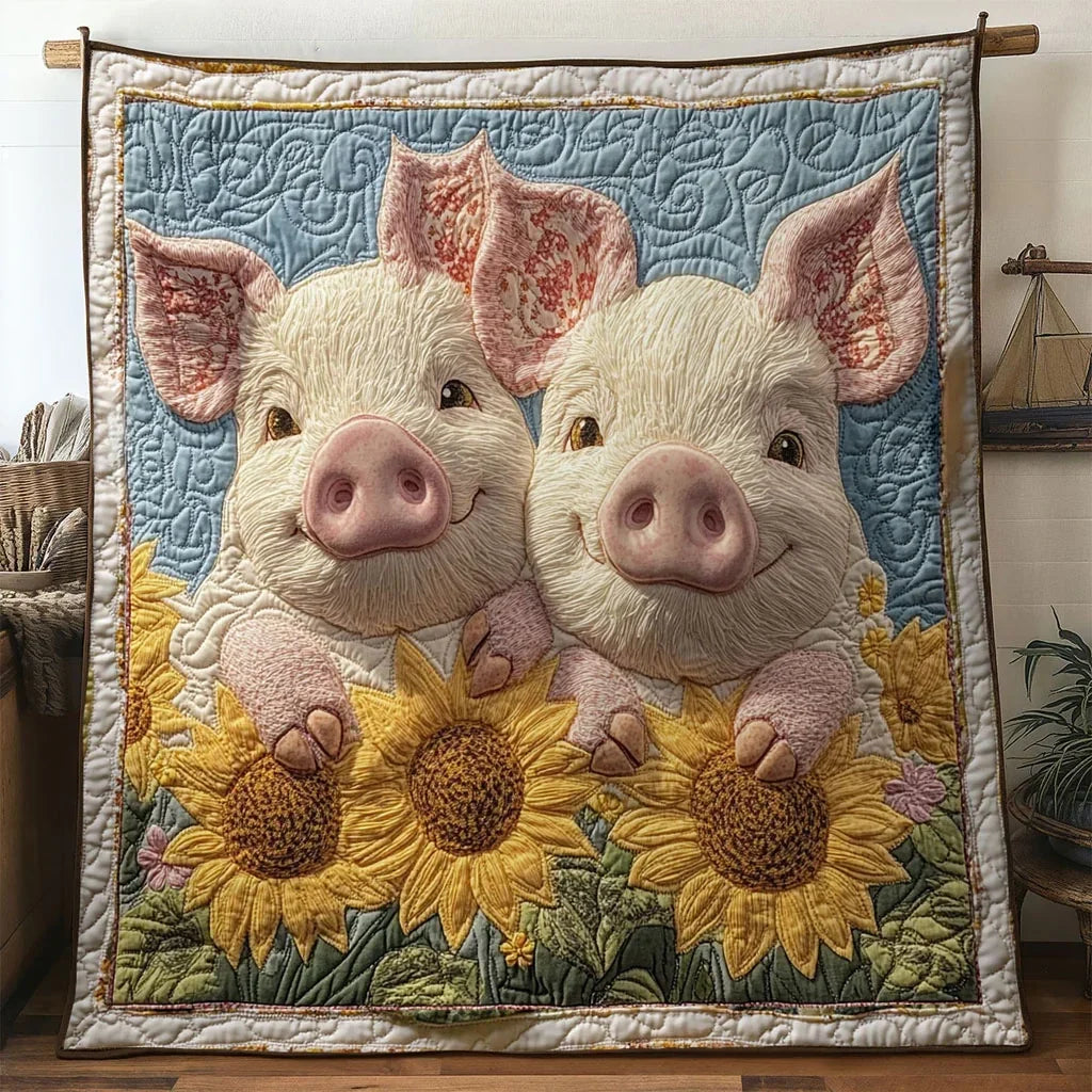 Little Pig Quilt Blanket