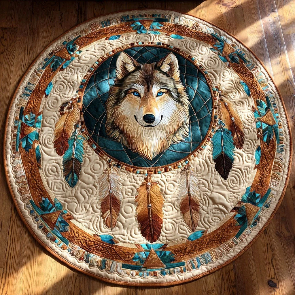 Lone Spirit Quilted Round Mat