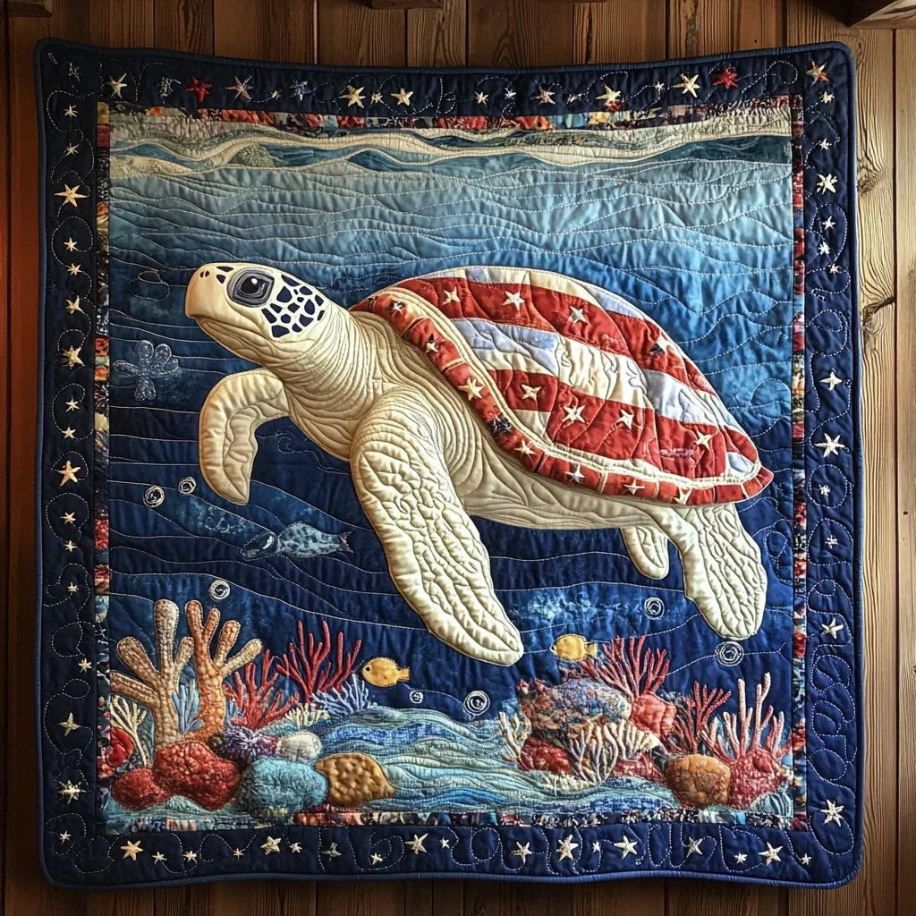 Lonestar Turtle Quilt Blanket