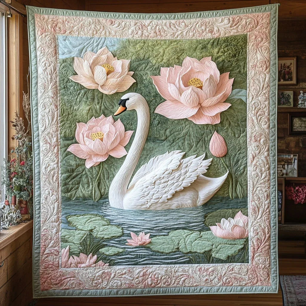 Lotus Ballet Quilt Blanket