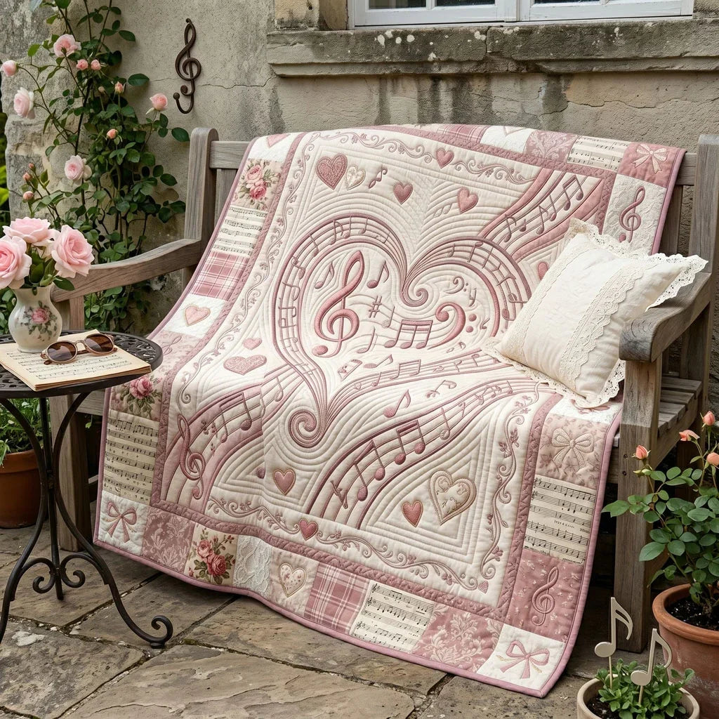 Love Notes Symphony Quilt Blanket