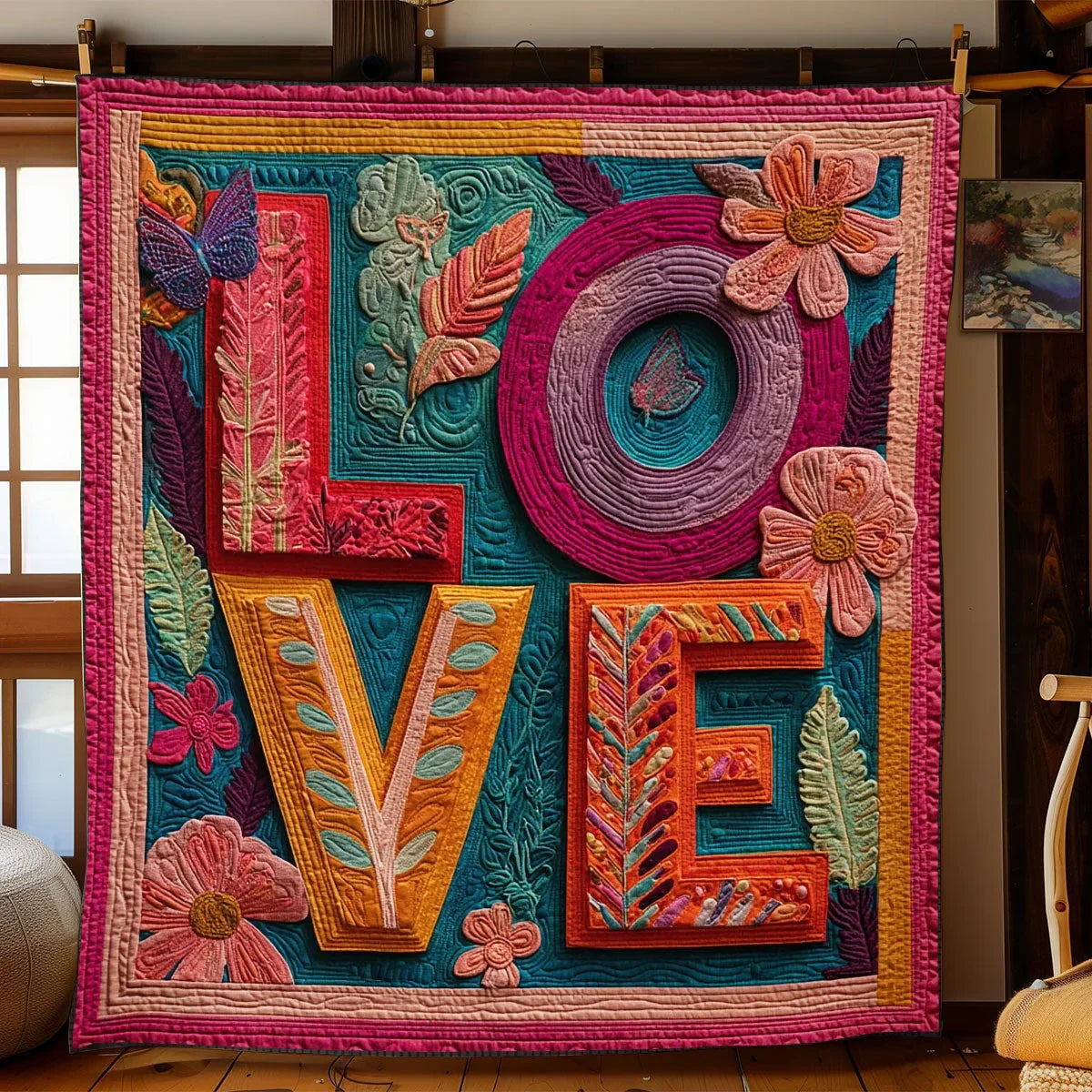 Lovely Patch Quilt Blanket