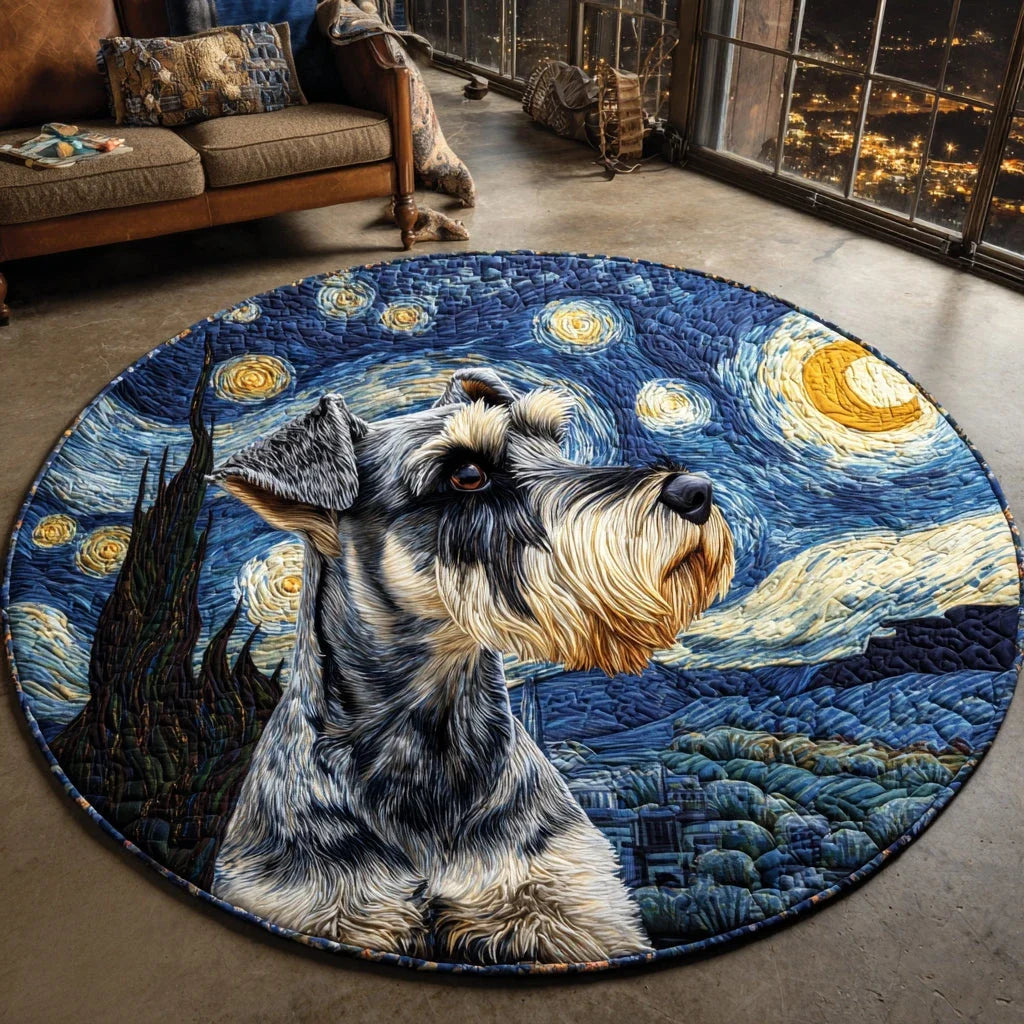 Loyal Eyes Quilted Round Mat