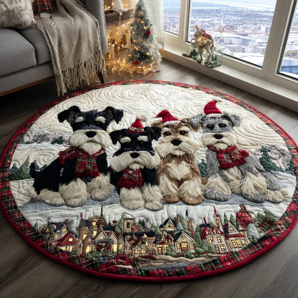 Loyal Pup Quilted Round Mat