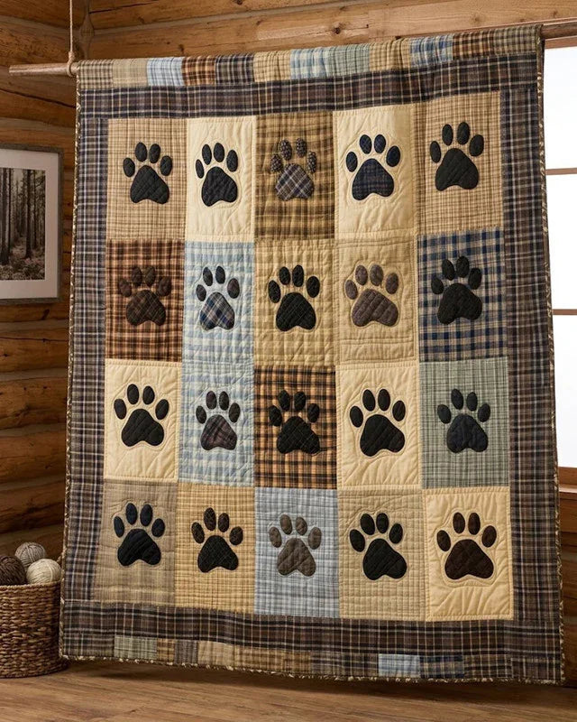 Loyal Tracks Quilt Blanket - Quilted Blanket by Wild and Way