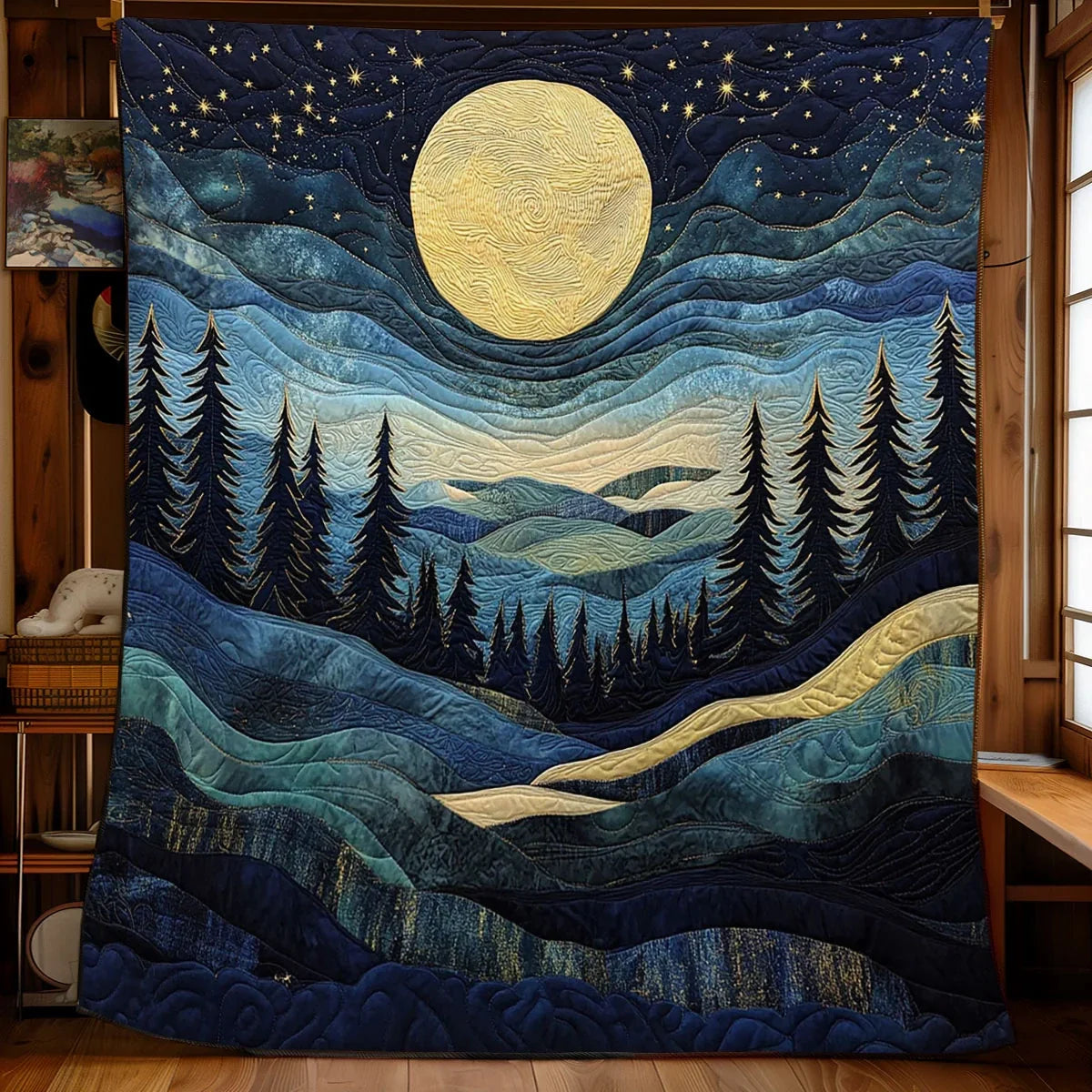 Lunar Valley Quilt Blanket