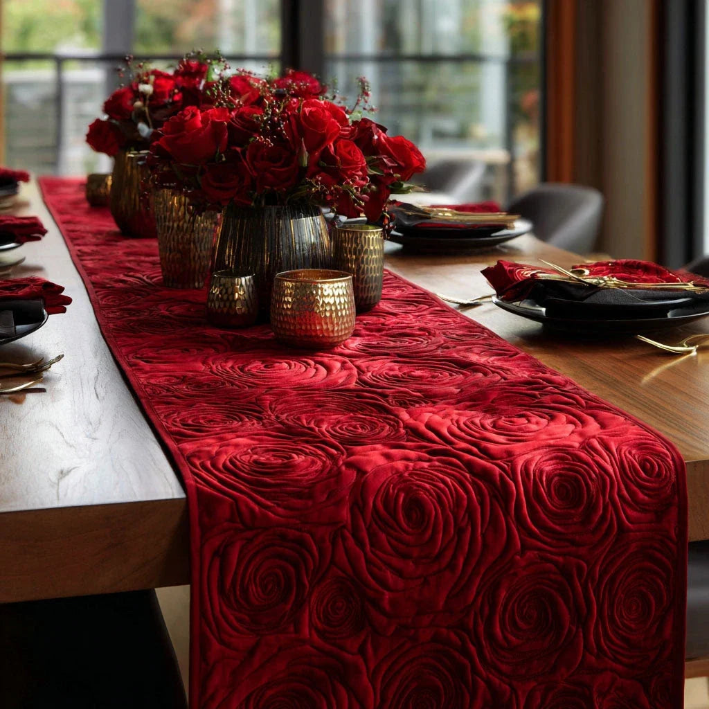 Lush Garden Quilted Table Runner