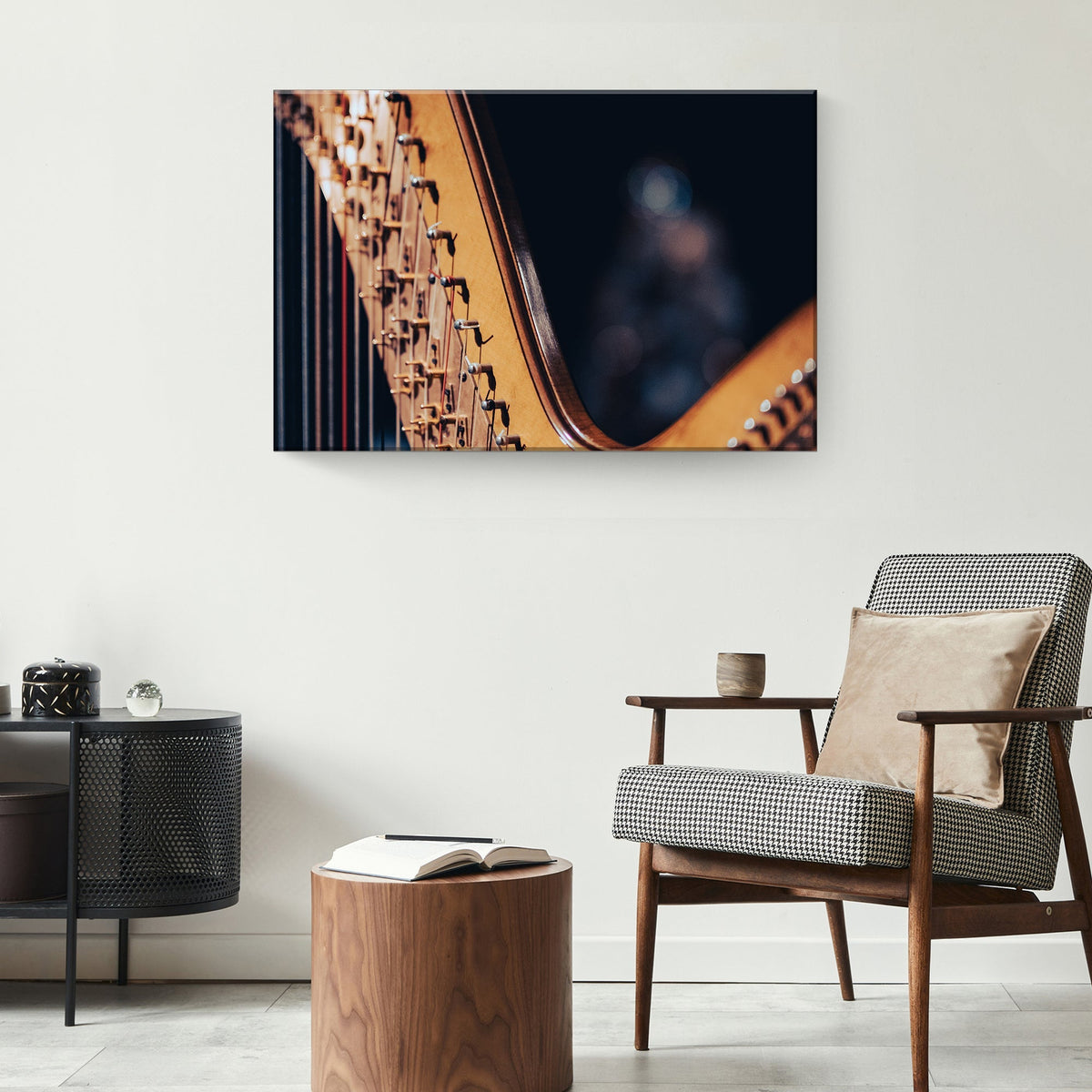Harp Modern Canvas Wall Art