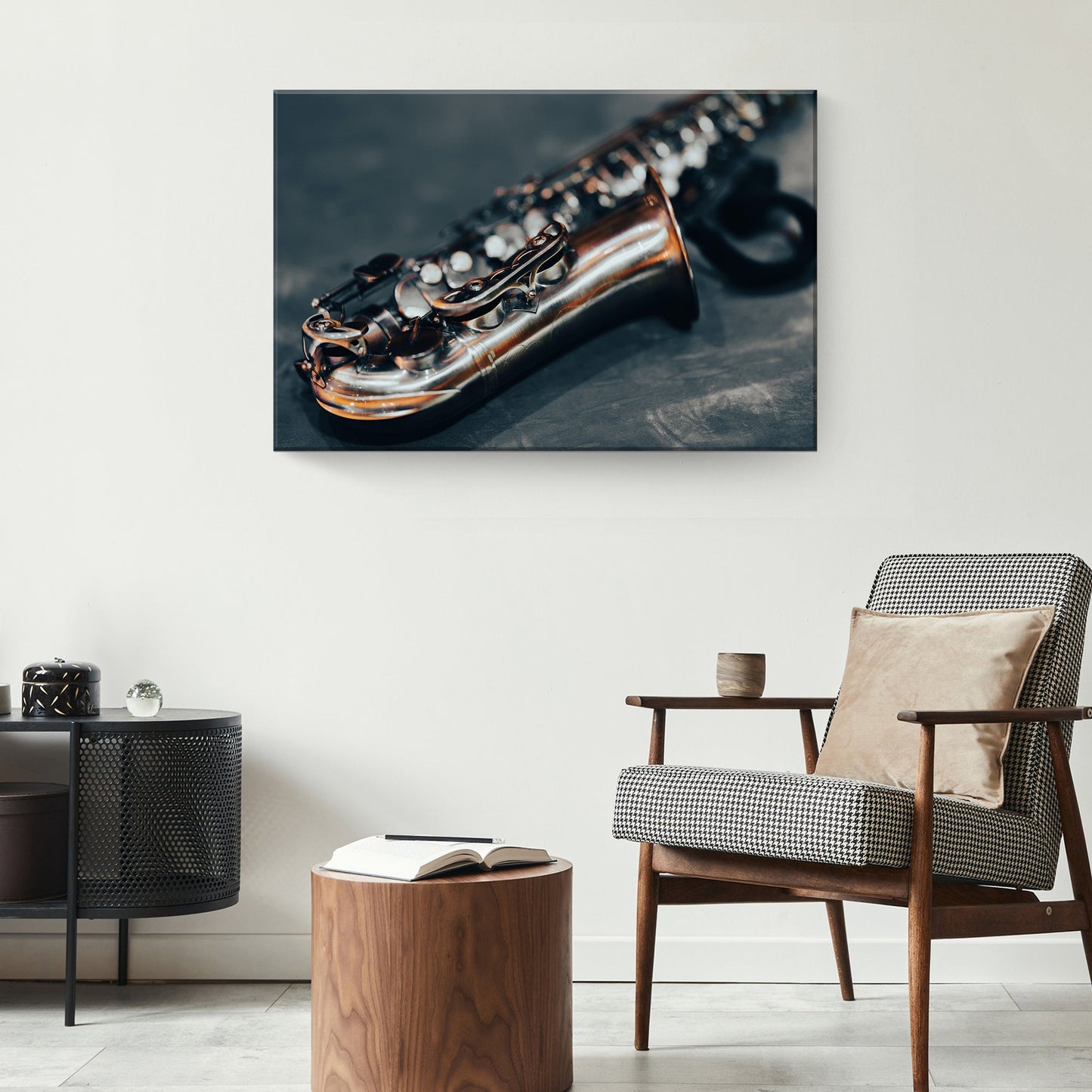 Saxophone Modern Canvas Wall Art