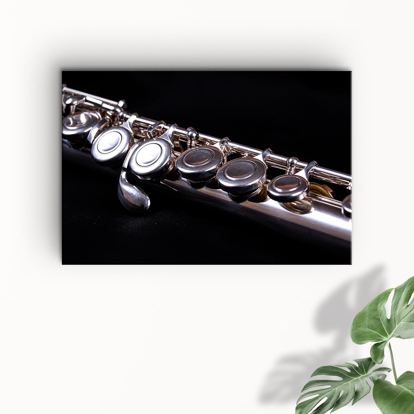 Flute Up Close Canvas Wall Art