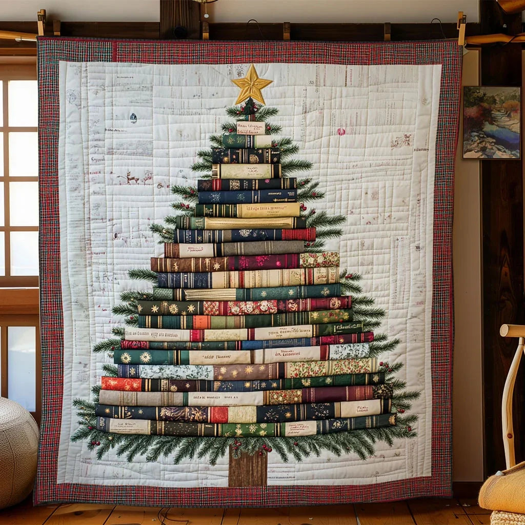 Magic Noel Book Quilt Blanket