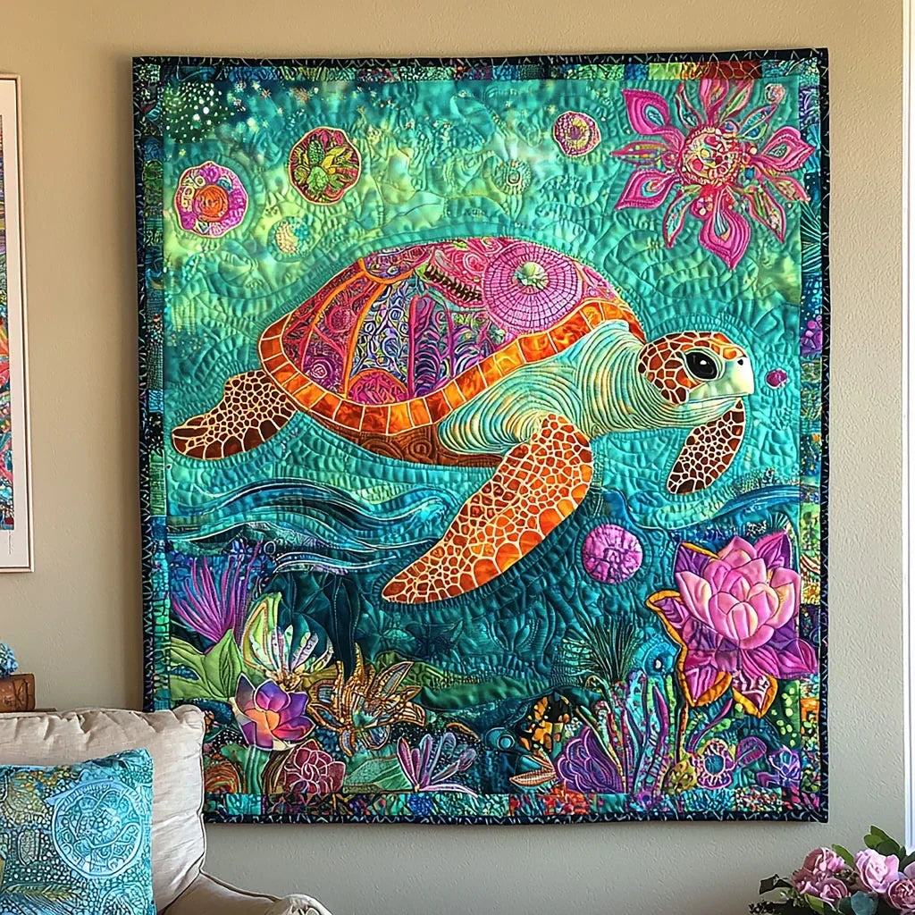 Magical Turtle Quilt Blanket